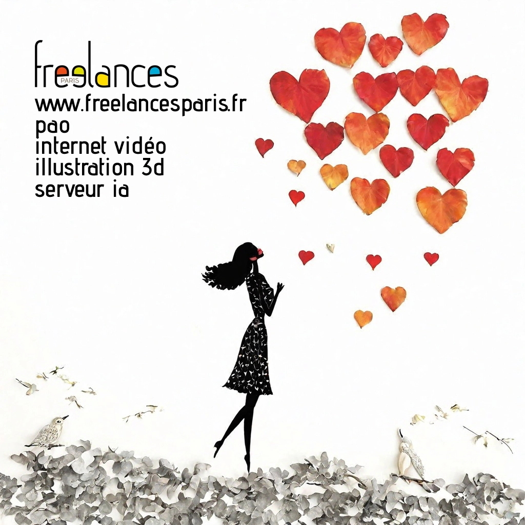 Pao mise en page internet vidéo illustration 3d serveur IA générative AI freelance paris studio de création magazines yrsrtf20